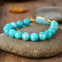 Hazel Blues® |  Natural Stone Beaded Bracelet