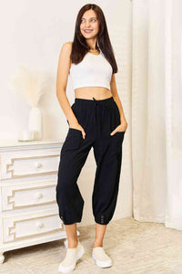 Hazel Blues® |  Double Take Decorative Button Cropped Pants