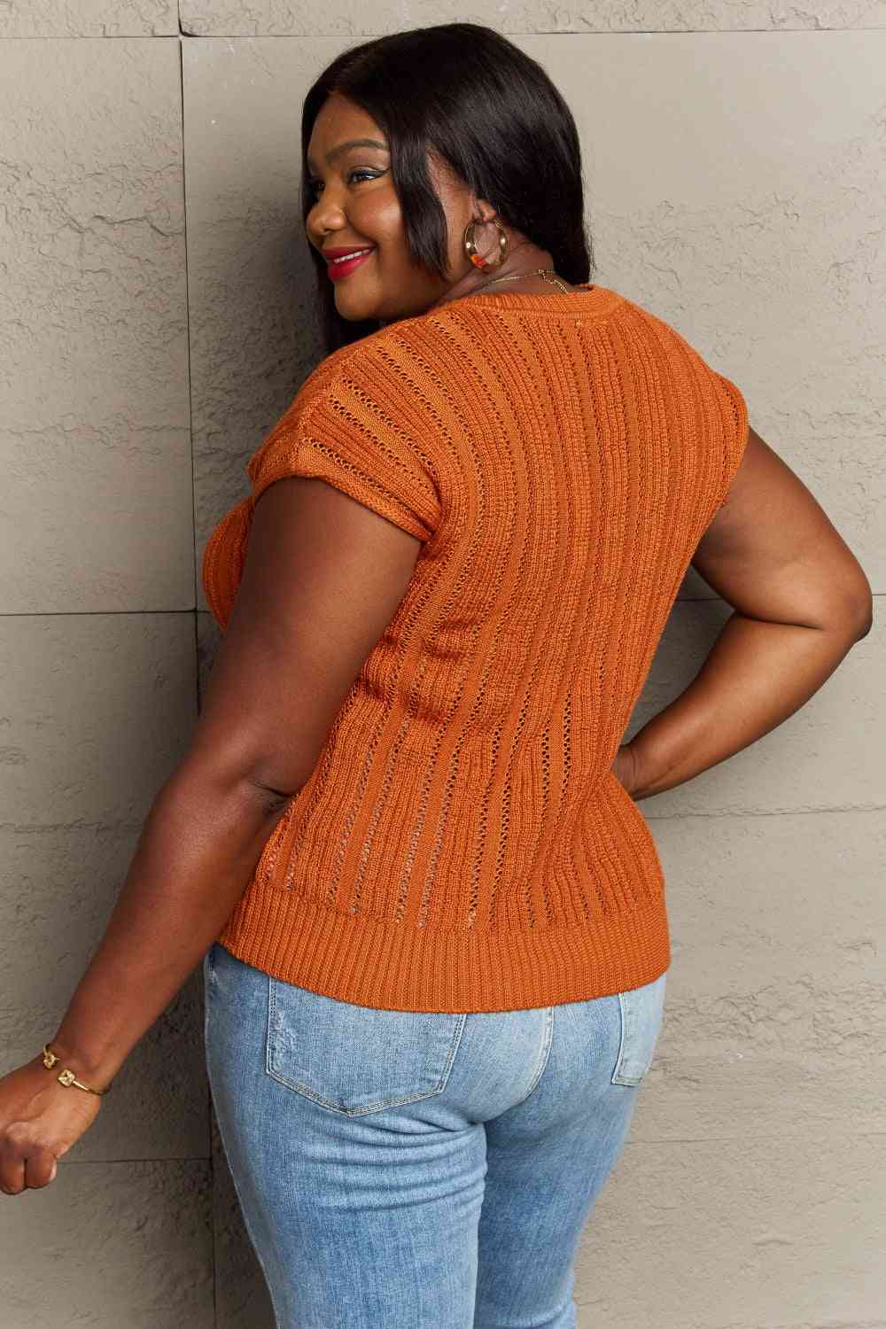 Hazel Blues® |  Sew In Love Preppy Casual Knit Sweater Vest