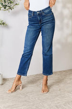 Hazel Blues® |  BAYEAS Cropped Straight Jeans