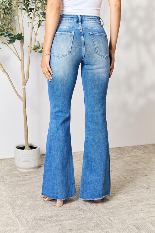 Hazel Blues® |  BAYEAS Slit Flare Jeans