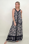 Hazel Blues® |  Button Down Floral Maxi Dress